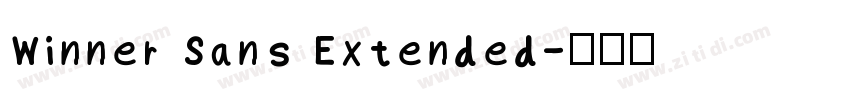 Winner Sans Extended字体转换